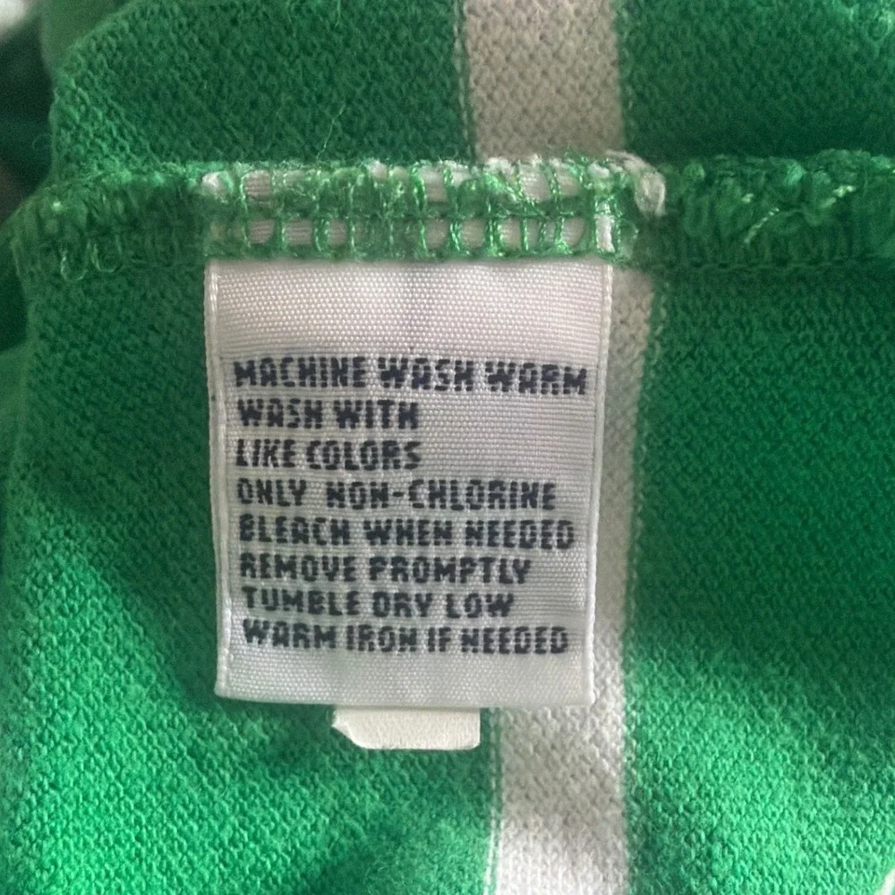 Polo Ralph Lauren Mens Green White Striped Short Sleeve Polo Shirt LT Tall
